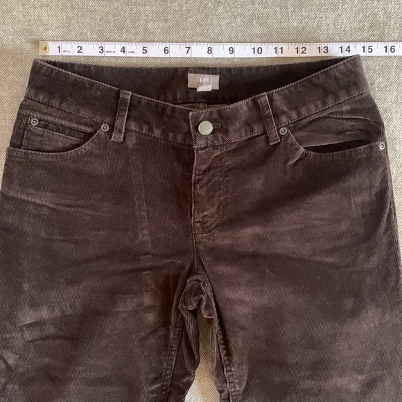 J.JILL Brown Slim Leg Stretch Corduroy Pants 2 - Picture 8 of 10